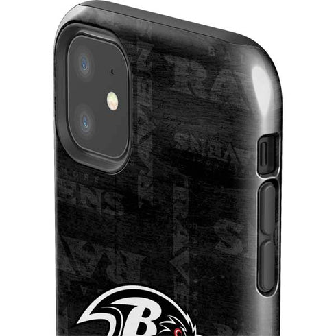 NFL Baltimore Ravens Black & White iPhone 11 Impact Case