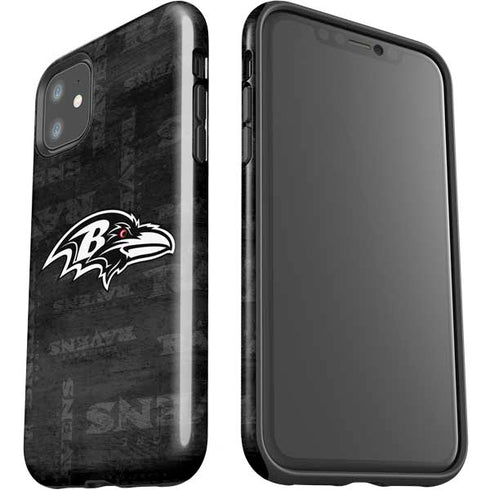 NFL Baltimore Ravens Black & White iPhone 11 Impact Case