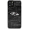 NFL Baltimore Ravens Black & White iPhone 11 Pro Clear Case