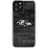 NFL Baltimore Ravens Black & White iPhone 11 Pro Clear Case