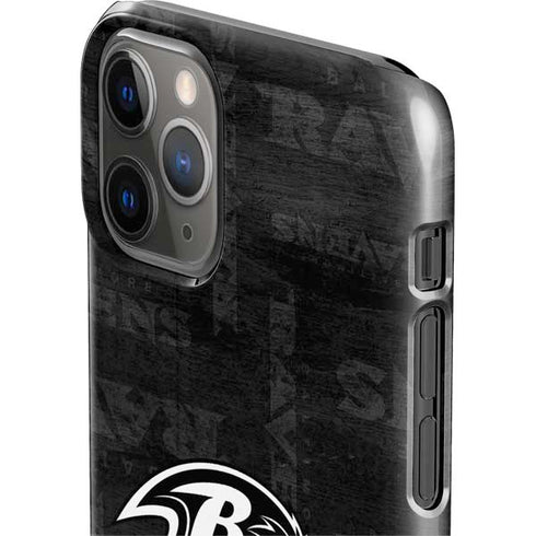 NFL Baltimore Ravens Black & White iPhone 11 Pro Lite Case