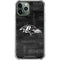NFL Baltimore Ravens Black & White iPhone 11 Pro Max Clear Case