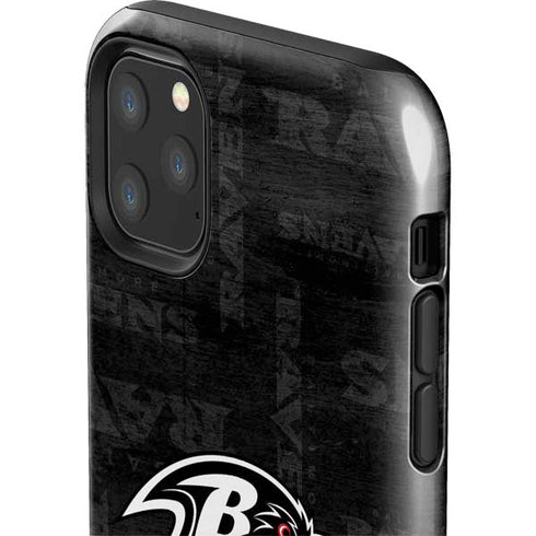 NFL Baltimore Ravens Black & White iPhone 11 Pro Max Impact Case