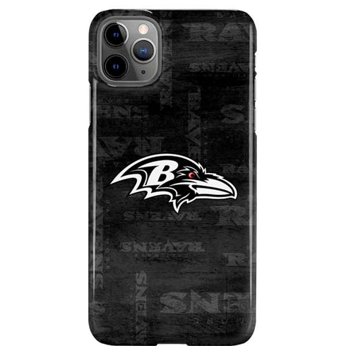 NFL Baltimore Ravens Black & White iPhone 11 Pro Max Lite Case