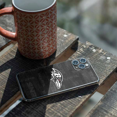 NFL Baltimore Ravens Black & White iPhone 11 Pro Skin