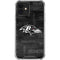 NFL Baltimore Ravens Black & White iPhone 12 Clear Case