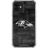 NFL Baltimore Ravens Black & White iPhone 12 Clear Case