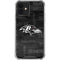 NFL Baltimore Ravens Black & White iPhone 12 Mini Clear Case