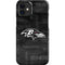 NFL Baltimore Ravens Black & White iPhone 12 Mini Lite Case