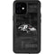 NFL Baltimore Ravens Black & White iPhone 12 Mini Waterproof Case