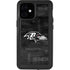 NFL Baltimore Ravens Black & White iPhone 12 Mini Waterproof Case