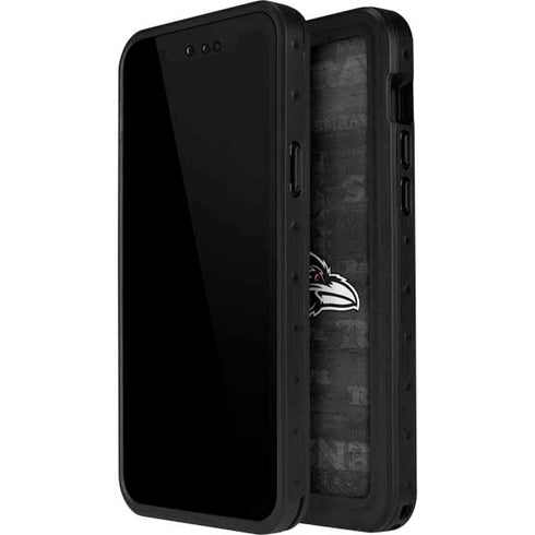 NFL Baltimore Ravens Black & White iPhone 12 Mini Waterproof Case