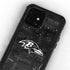 NFL Baltimore Ravens Black & White iPhone 12 Mini Waterproof Case