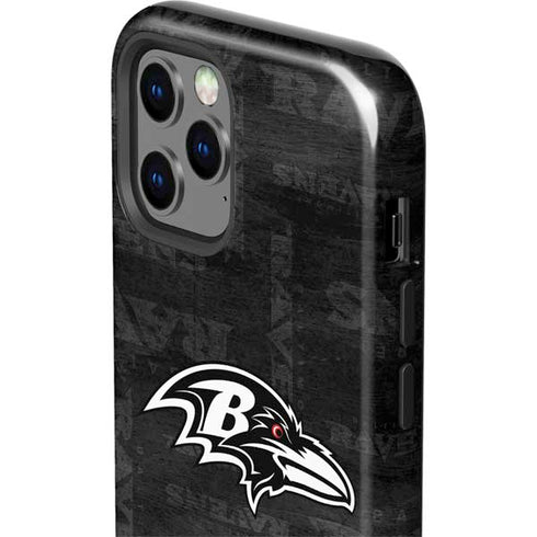 NFL Baltimore Ravens Black & White iPhone 12 Pro Impact Case