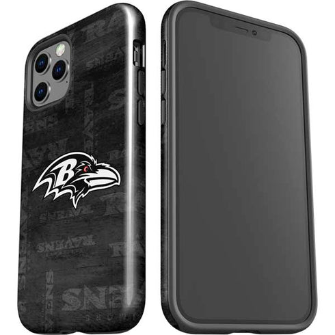 NFL Baltimore Ravens Black & White iPhone 12 Pro Impact Case