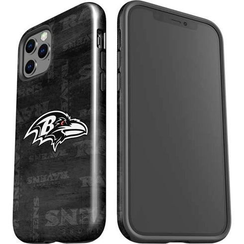 NFL Baltimore Ravens Black & White iPhone 12 Pro Max Impact Case