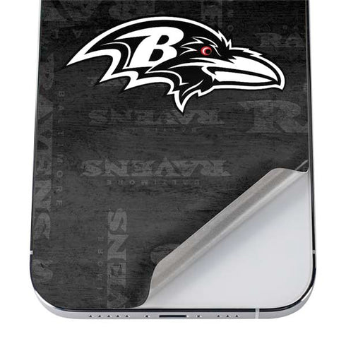 NFL Baltimore Ravens Black & White iPhone 12 Pro Max Skin