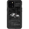 NFL Baltimore Ravens Black & White iPhone 12 Pro Max Waterproof Case