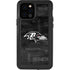 NFL Baltimore Ravens Black & White iPhone 12 Pro Waterproof Case