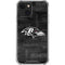 NFL Baltimore Ravens Black & White iPhone 13 Mini Clear Case