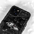 NFL Baltimore Ravens Black & White iPhone 13 Mini Waterproof Case