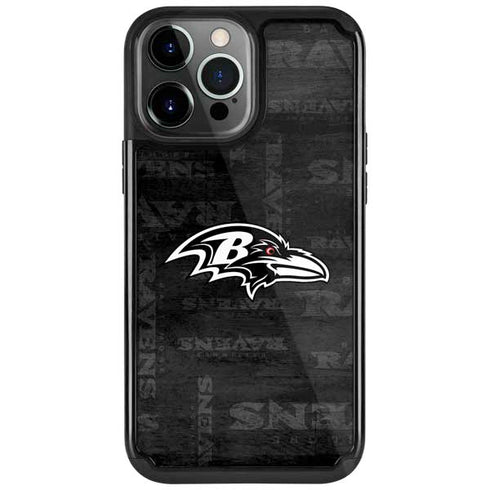 NFL Baltimore Ravens Black & White iPhone 13 Pro Cargo Case