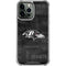 NFL Baltimore Ravens Black & White iPhone 13 Pro Max Clear Case