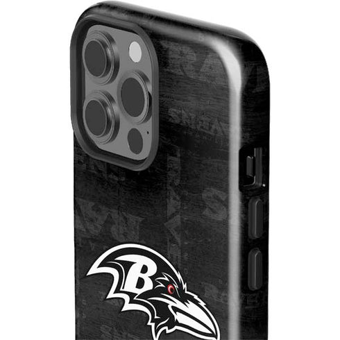 NFL Baltimore Ravens Black & White iPhone 13 Pro Max Impact Case