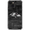 NFL Baltimore Ravens Black & White iPhone 14 Clear Case