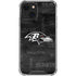 NFL Baltimore Ravens Black & White iPhone 14 Plus Clear Case