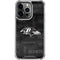 NFL Baltimore Ravens Black & White iPhone 15 Pro Clear Case