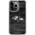 NFL Baltimore Ravens Black & White iPhone 15 Pro Clear Case
