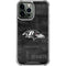 NFL Baltimore Ravens Black & White iPhone 14 Pro Max Clear Case
