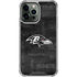 NFL Baltimore Ravens Black & White iPhone 14 Pro Max Clear Case