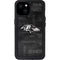 NFL Baltimore Ravens Black & White iPhone 15 Plus Waterproof Case