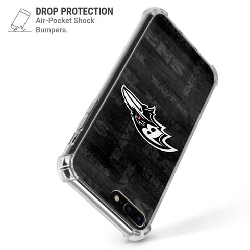 NFL Baltimore Ravens Black & White iPhone 7/8 Plus Clear Case