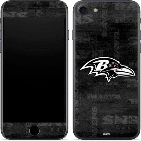 NFL Baltimore Ravens Black & White iPhone 7 Skin