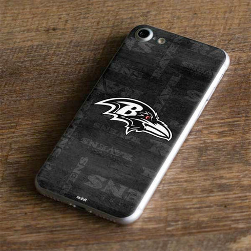 NFL Baltimore Ravens Black & White iPhone 7 Skin