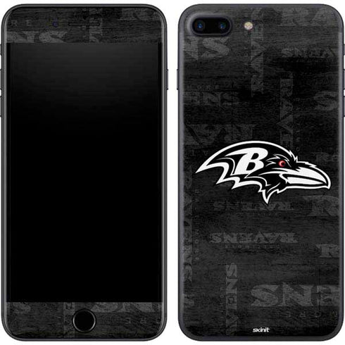 NFL Baltimore Ravens Black & White iPhone 8 Plus Skin