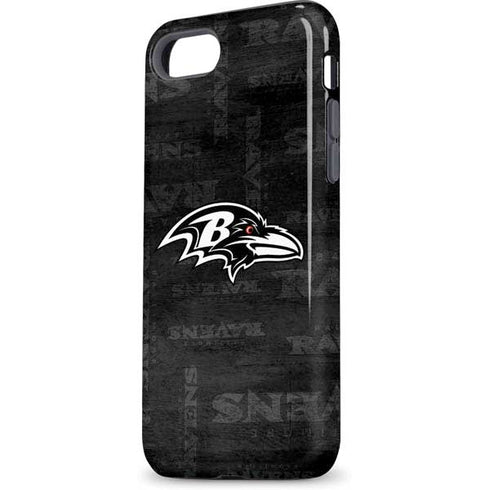 NFL Baltimore Ravens Black & White iPhone 8 Pro Case