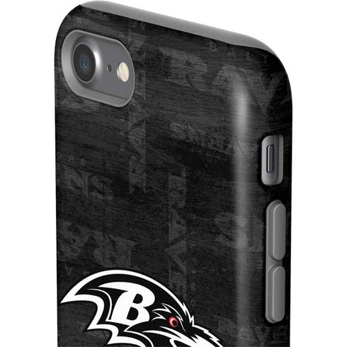 NFL Baltimore Ravens Black & White iPhone SE (2nd & 3rd Gen) Pro Case