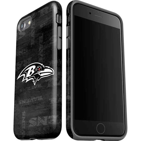NFL Baltimore Ravens Black & White iPhone SE (2nd & 3rd Gen) Pro Case
