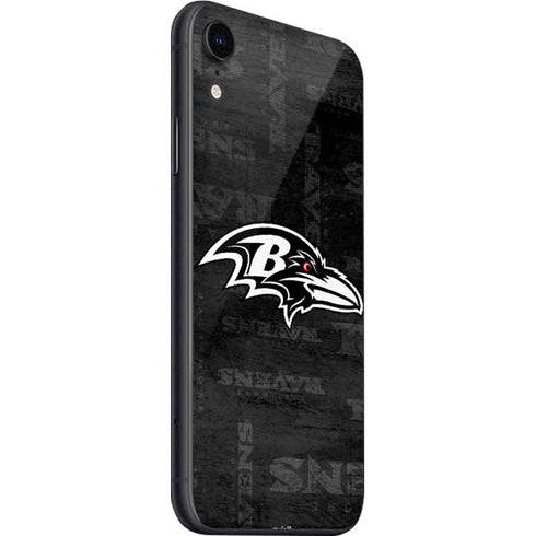 NFL Baltimore Ravens Black & White iPhone SE (2nd & 3rd Gen) Skin