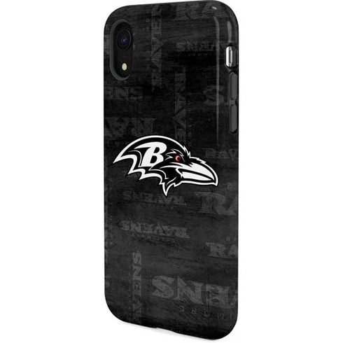 NFL Baltimore Ravens Black & White iPhone XR Pro Case