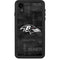 NFL Baltimore Ravens Black & White iPhone XR Waterproof Case