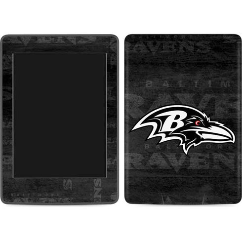 NFL Baltimore Ravens Black & White Amazon Kindle Skin