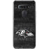NFL Baltimore Ravens Black & White LG K51/Q51 Clear Case