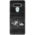 NFL Baltimore Ravens Black & White LG Stylo 6 Clear Case