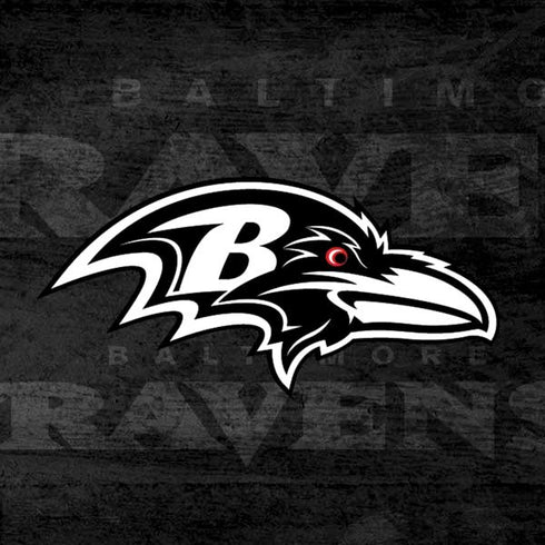 NFL Baltimore Ravens Black & White Moto E5 Play Skin
