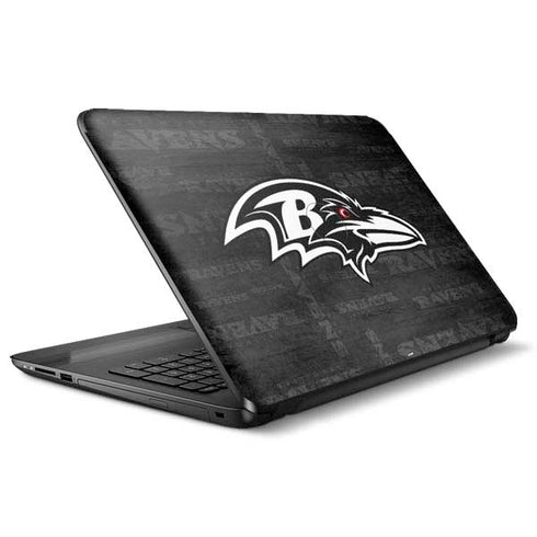 NFL Baltimore Ravens Black & White HP Notebook Skin
